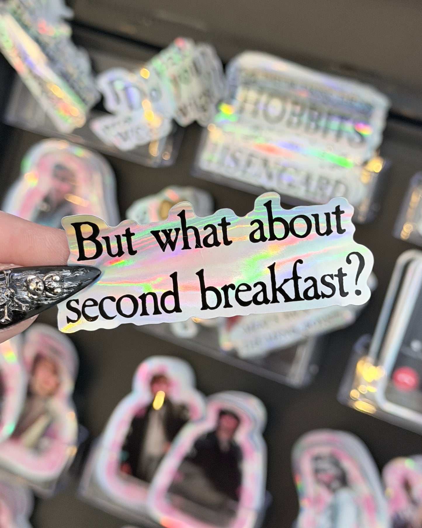 Second Breakfast Waterproof Sticker
