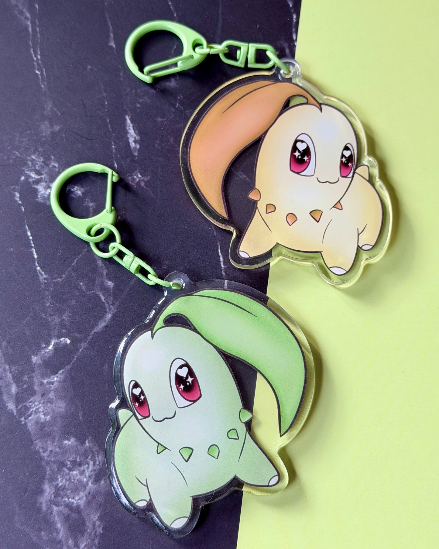 Chikorita Acrylic Keychain