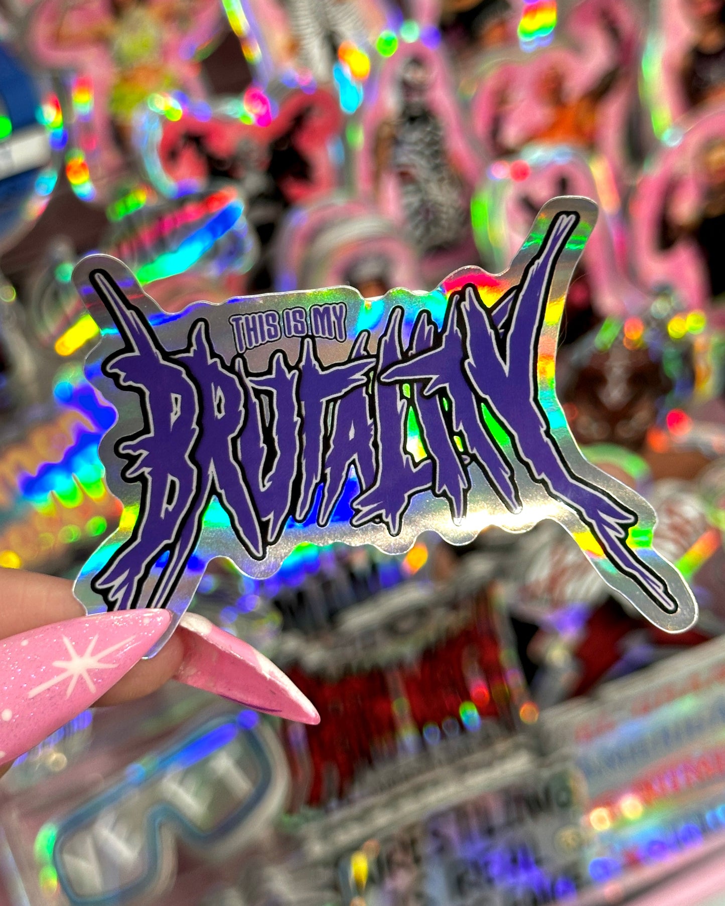 This Is My Brutality Waterproof Sticker