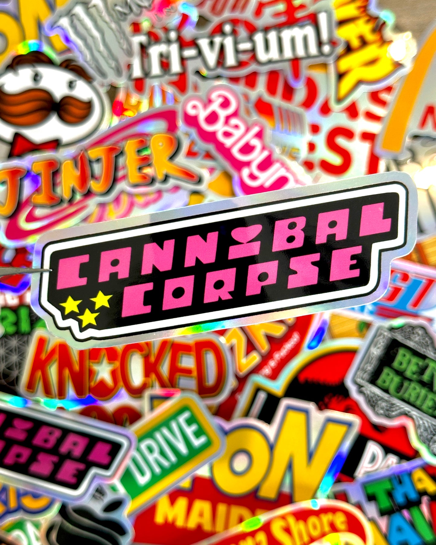 Cannibal Corpse x Powerpuff Girls Waterproof Sticker