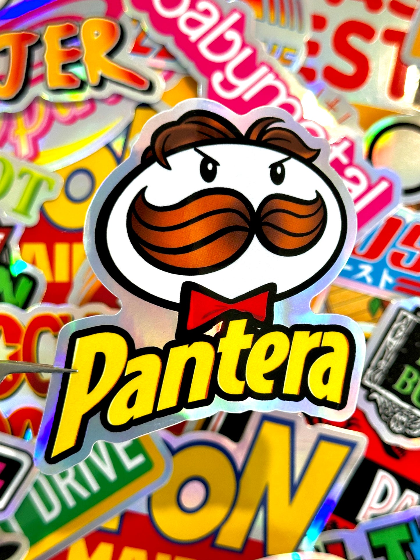 Pantera x Pringles Waterproof Sticker