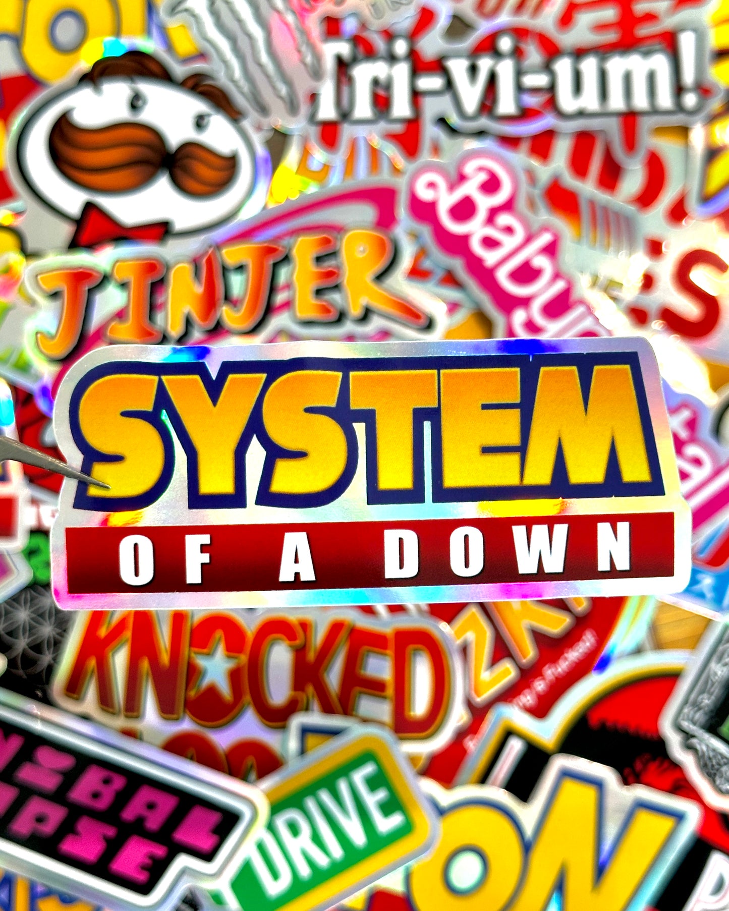System of a Down x Sonic the Hedgehog Waterproof Sticker