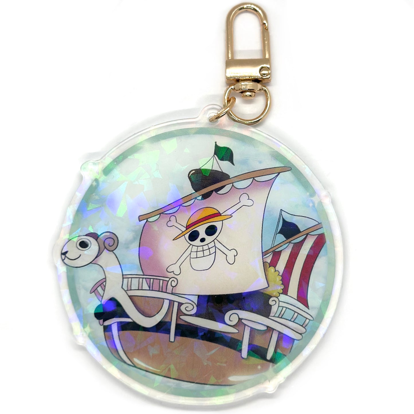 Pirate Ship Holographic Keychain