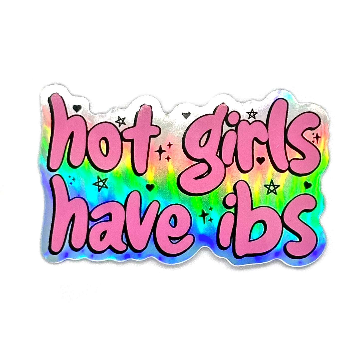 Hot girls have ibs Waterproof Sticker