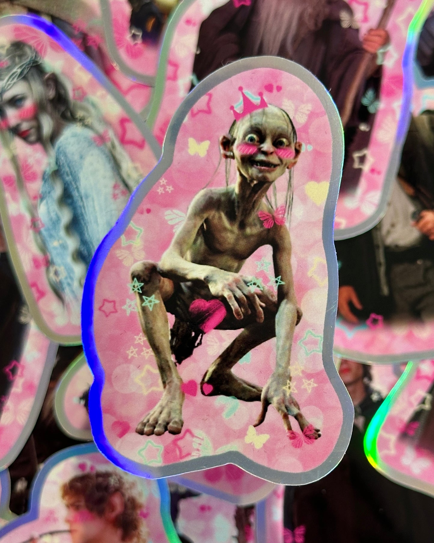 LotR Babygirl Gollum Waterproof Sticker