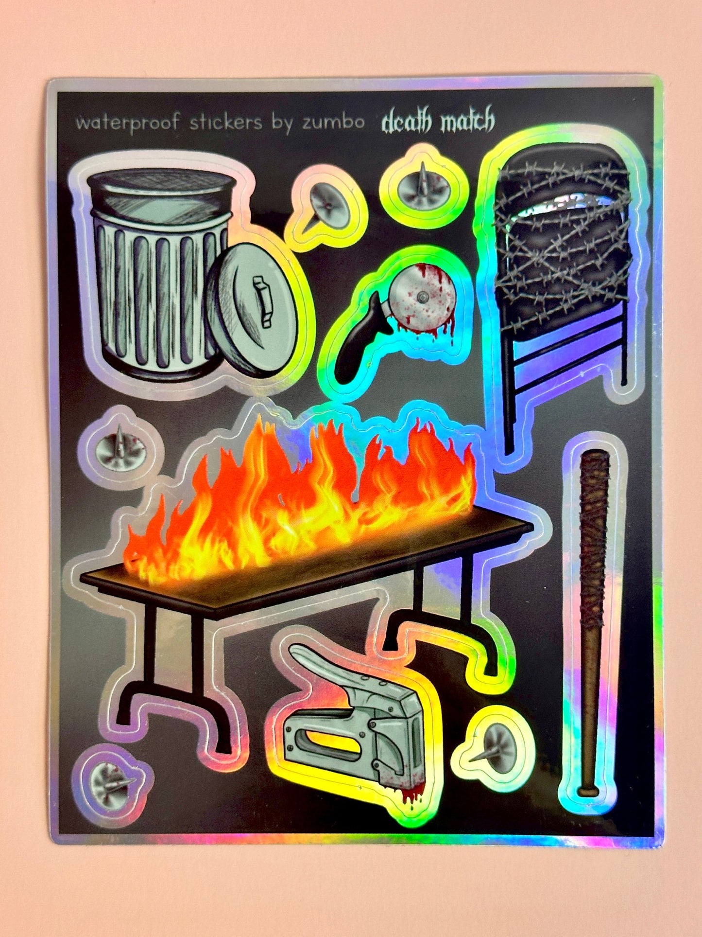 Death Match Wrestling Sticker Sheet