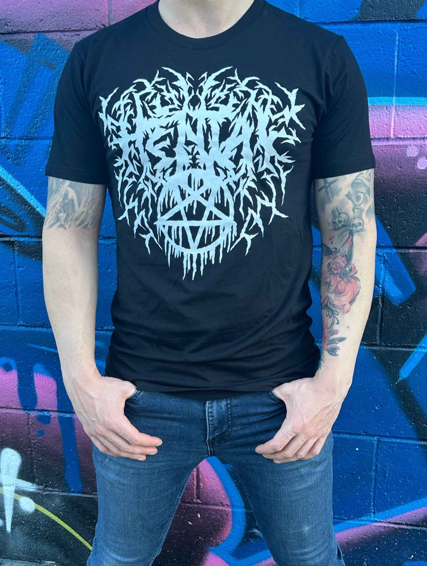 Pentagram Hentai Black Metal Tshirt