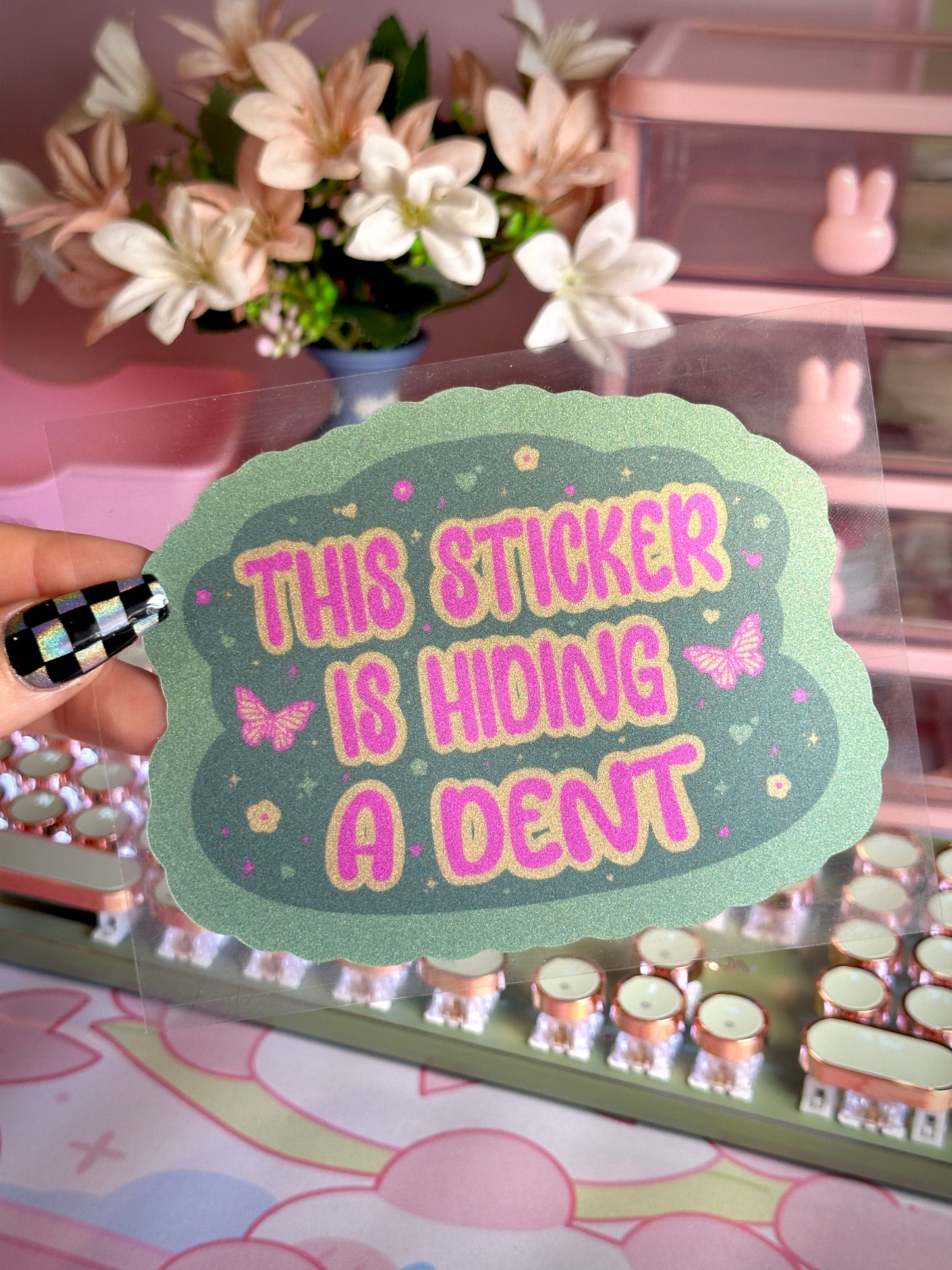 This Sticker Is Hiding A Dent - Car Sticker