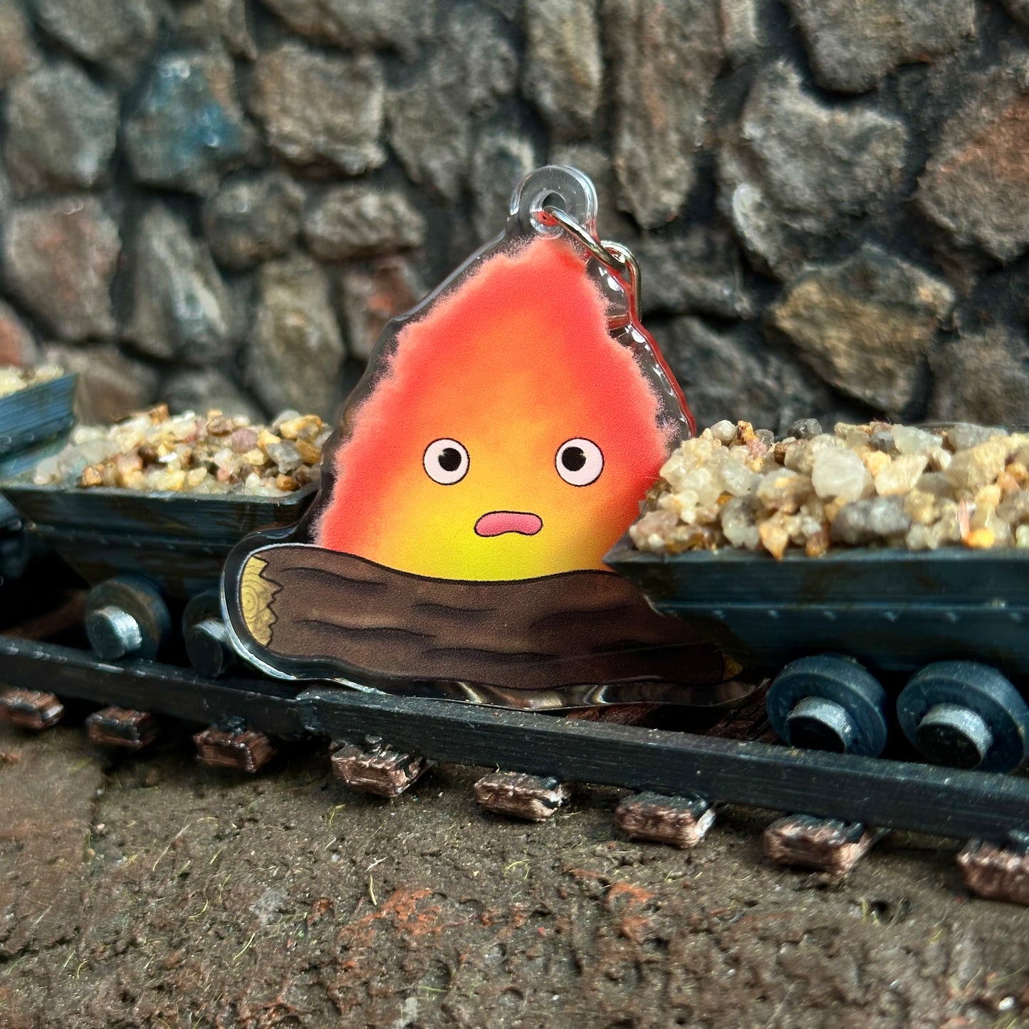 Calcifer Acrylic Keychain