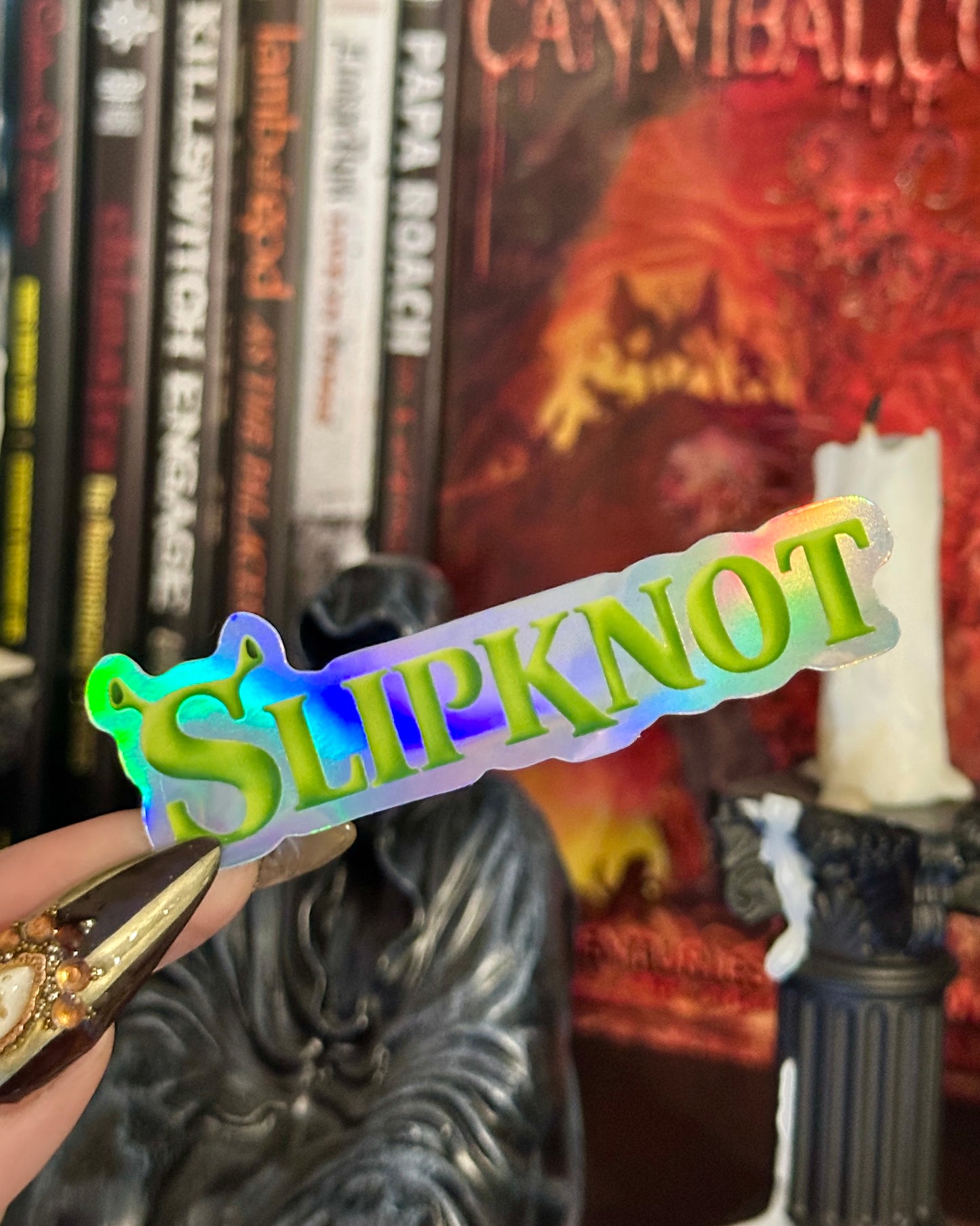 Slipknot x Shrek Waterproof Sticker