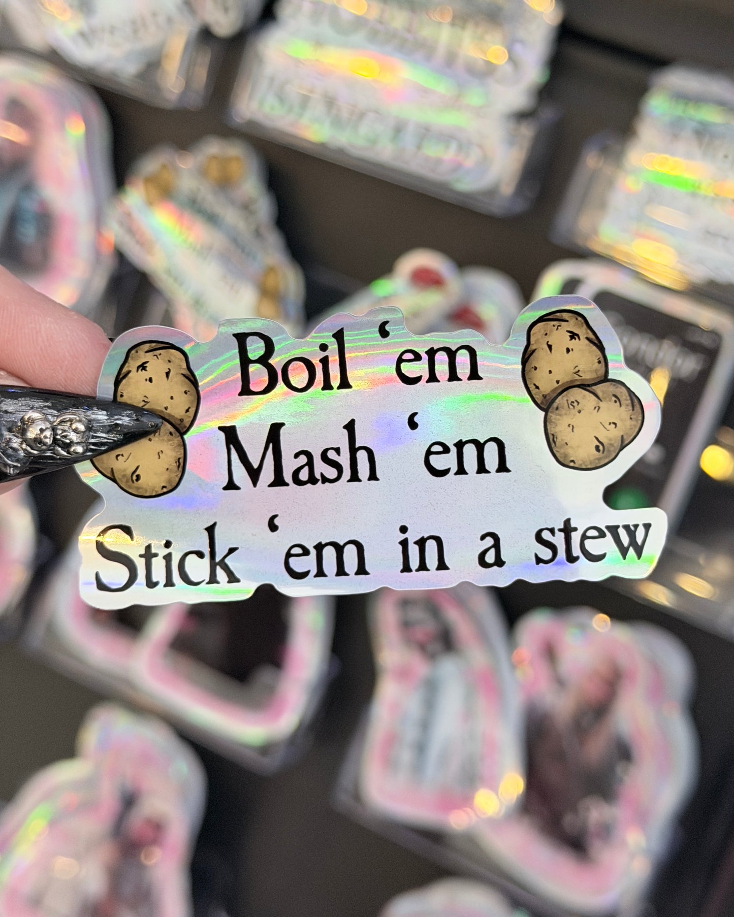 Potatoes Waterproof Sticker