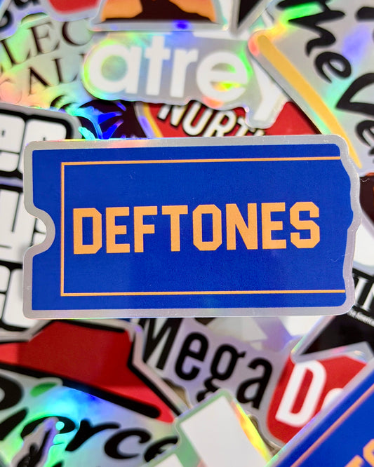 Deftones x Blockbuster Waterproof Sticker
