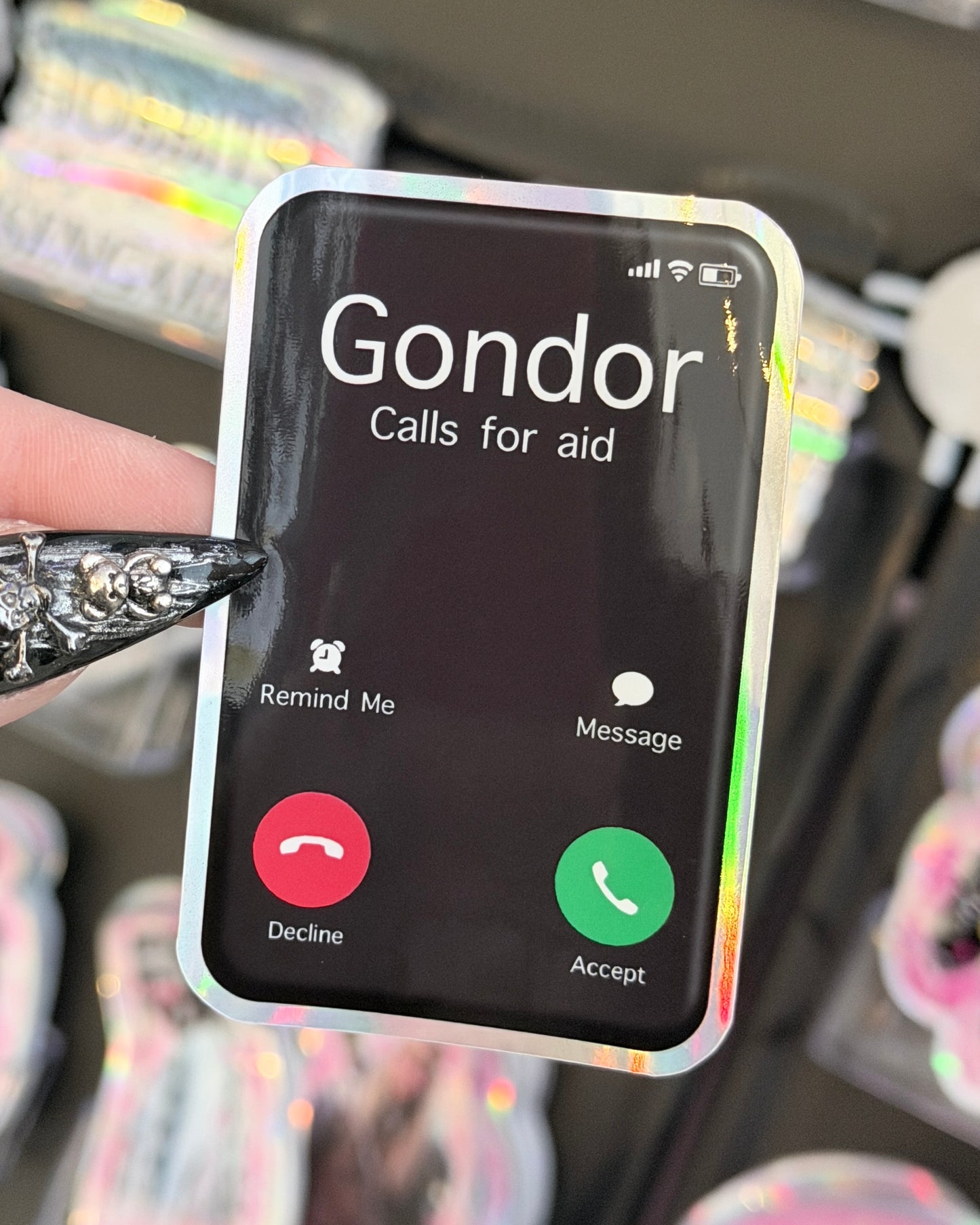 Gondor Calls For Aid Waterproof Sticker