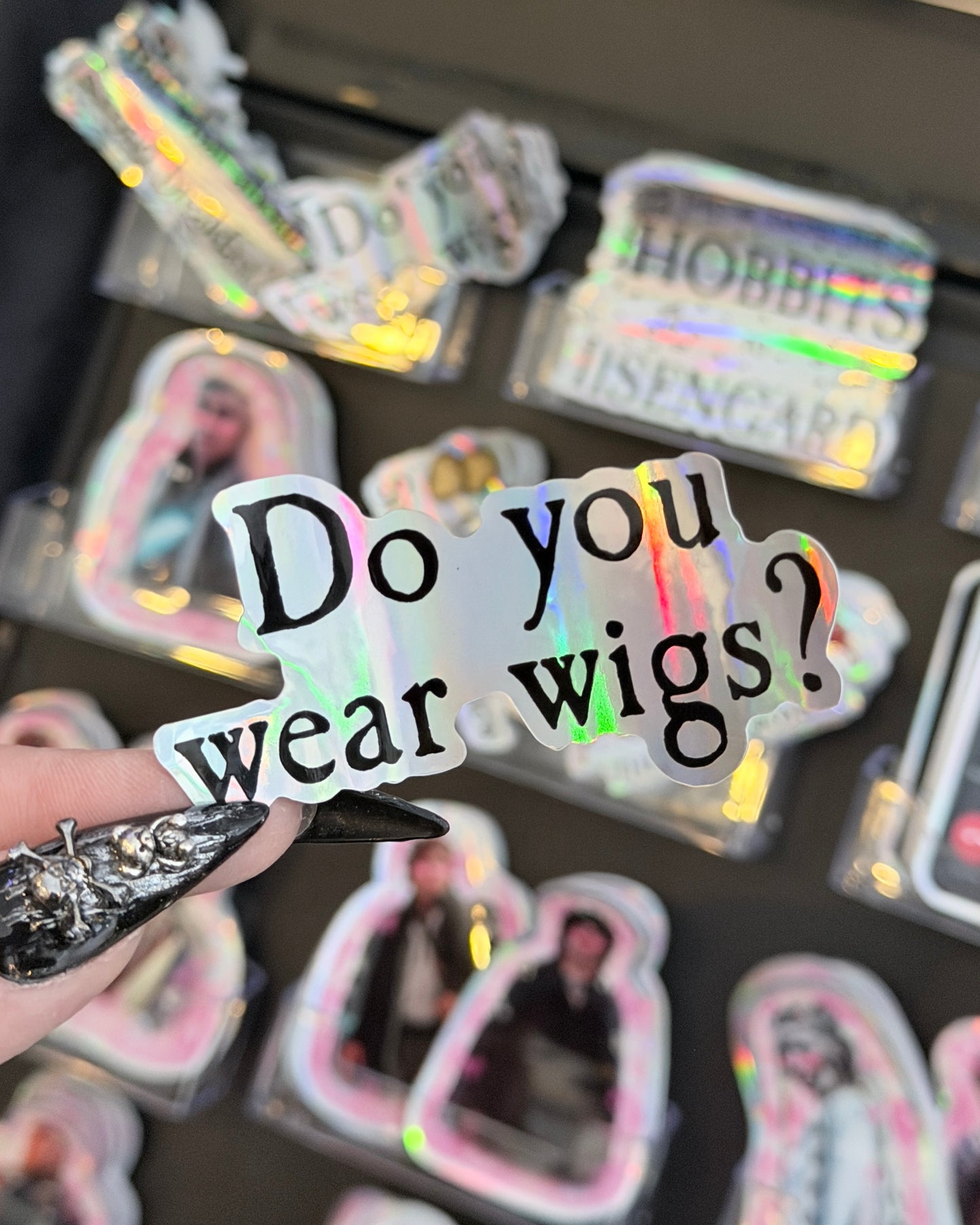 Do You Wear Wigs? Waterproof Sticker