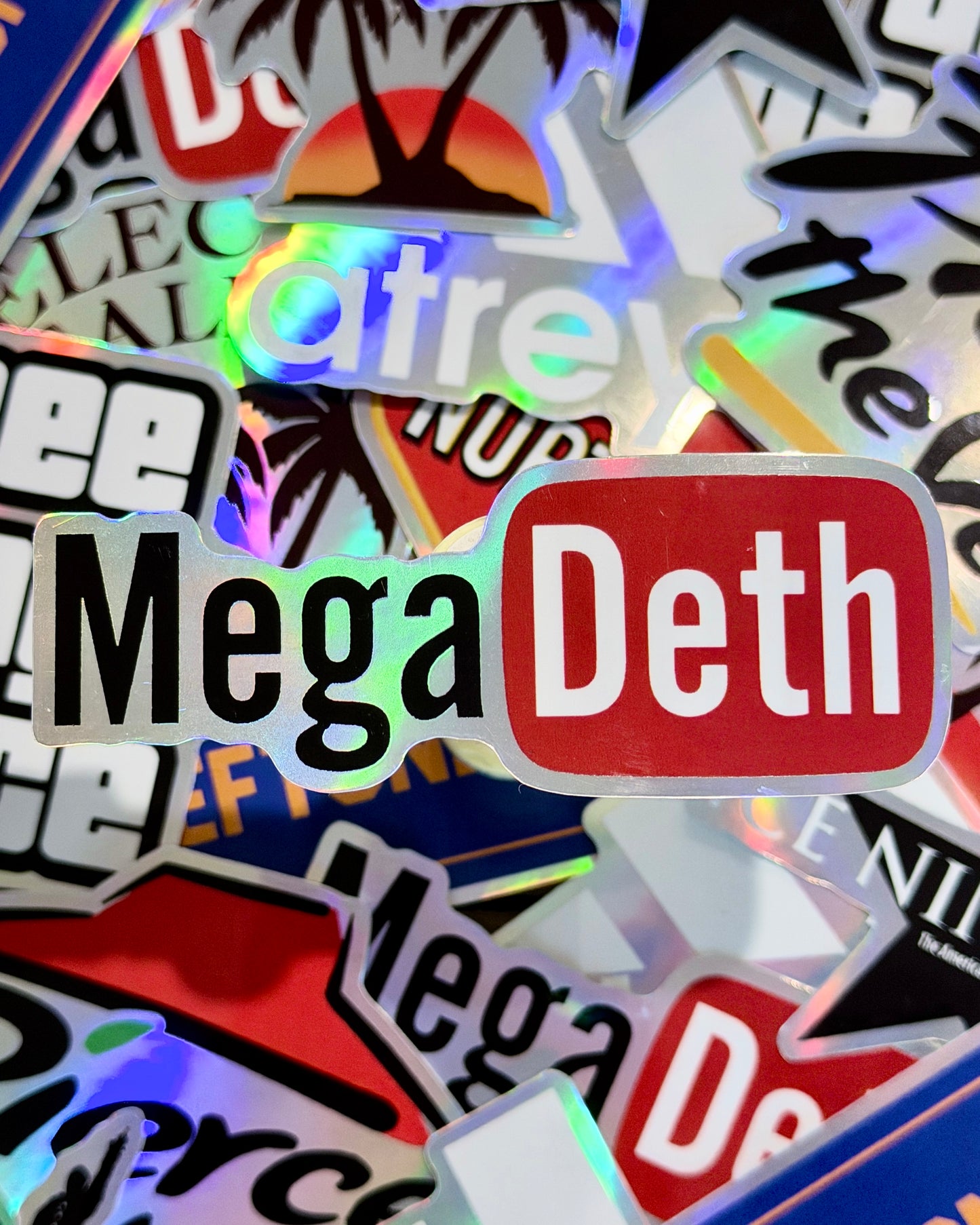 Megedeth x Youtube Waterproof Sticker