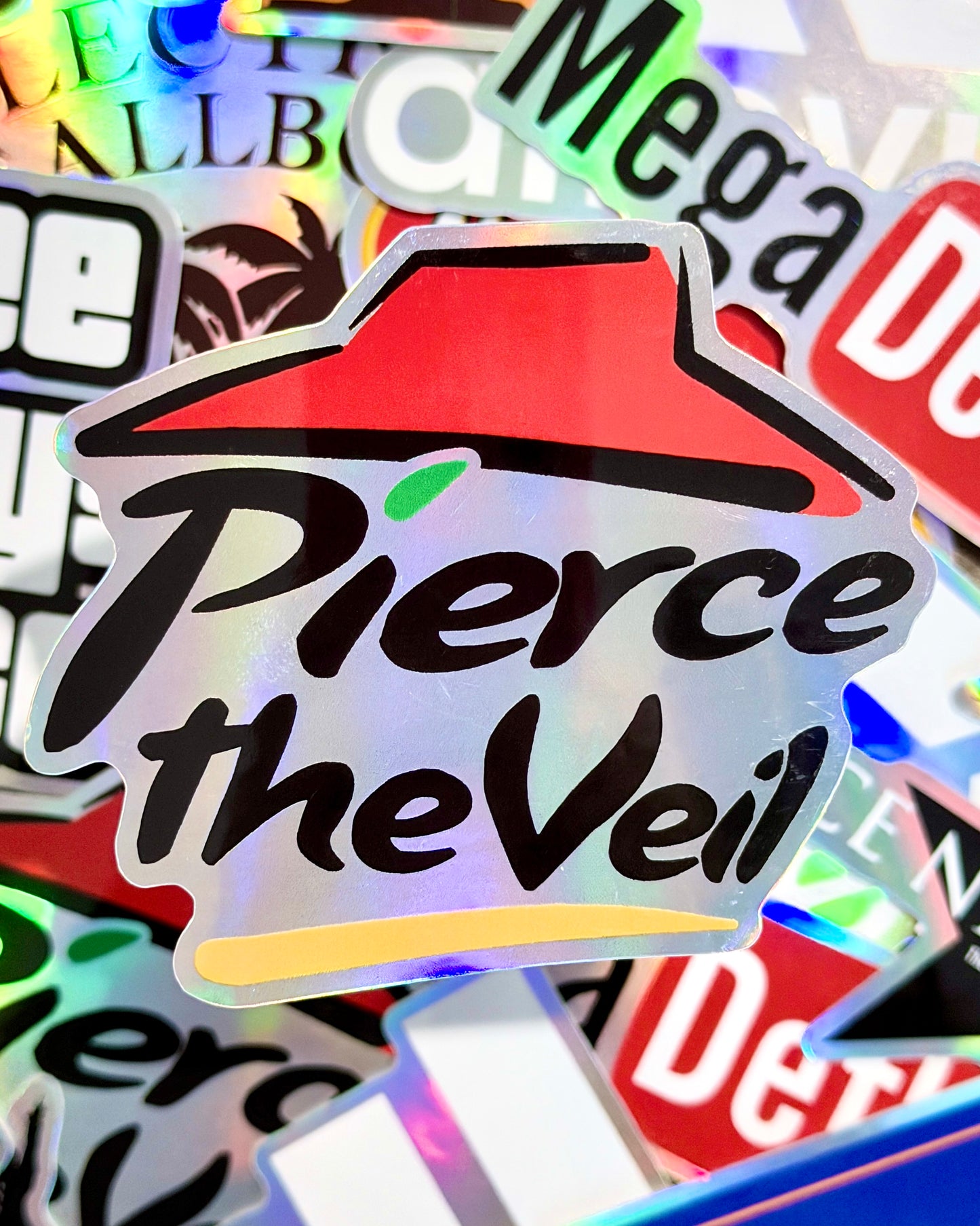 Pierce the Veil x Pizza Hut Waterproof Sticker