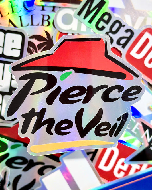 Pierce the Veil x Pizza Hut Waterproof Sticker