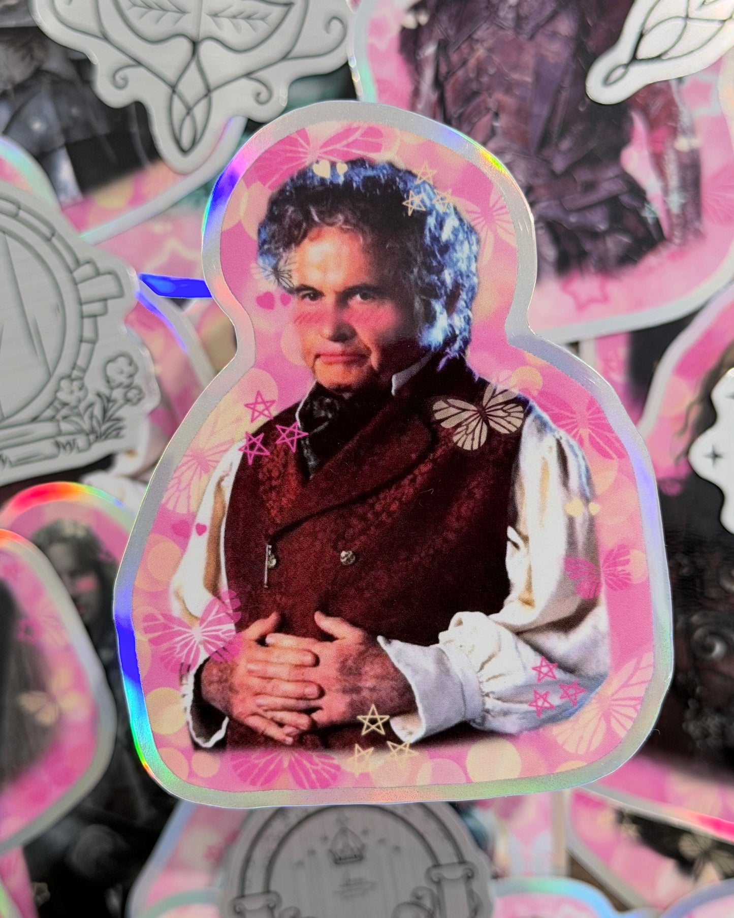 LotR Babygirl Old Bilbo Waterproof Sticker