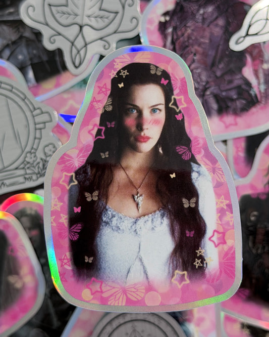 LotR Babygirl Arwen Waterproof Sticker