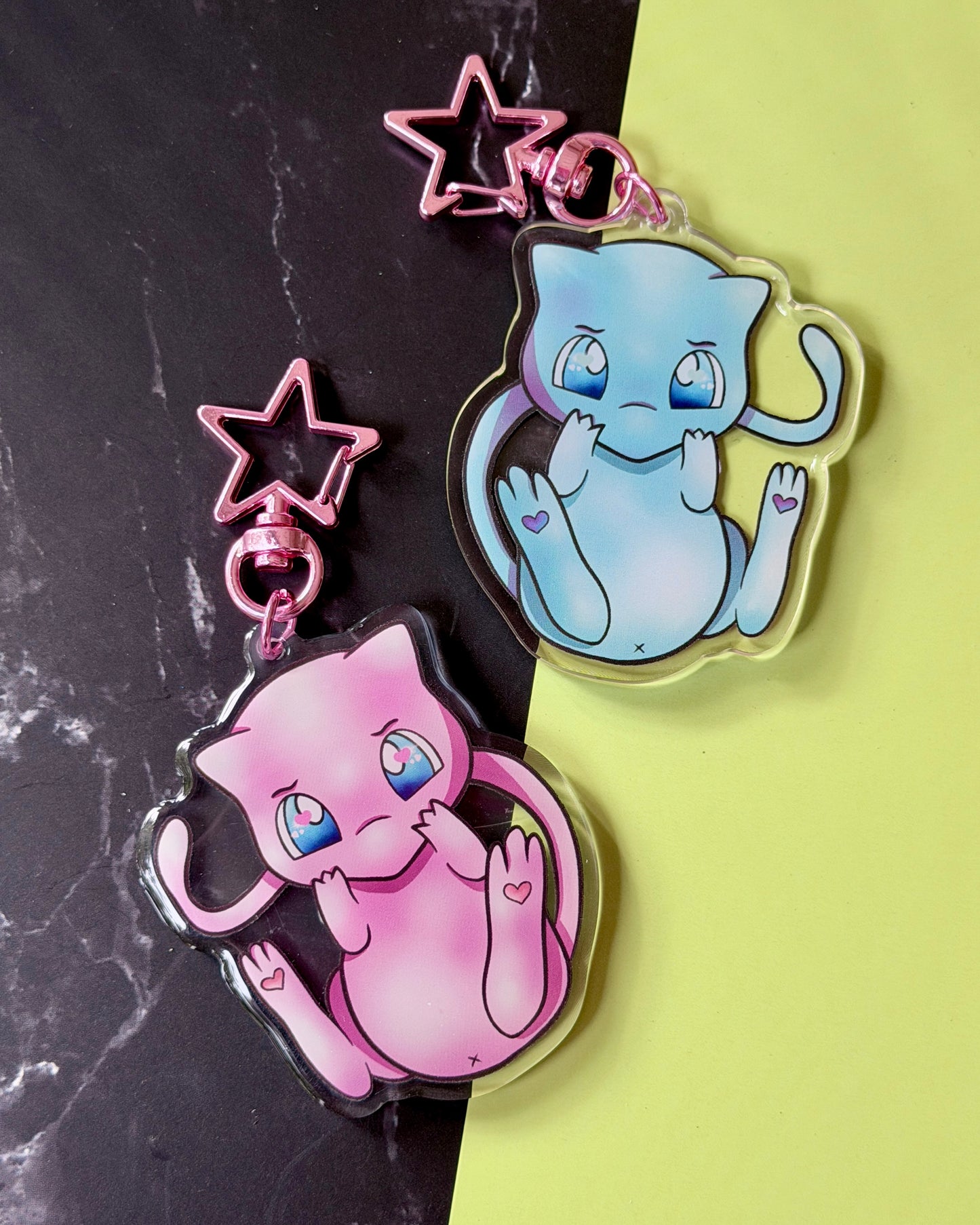 Mew Acrylic Keychain