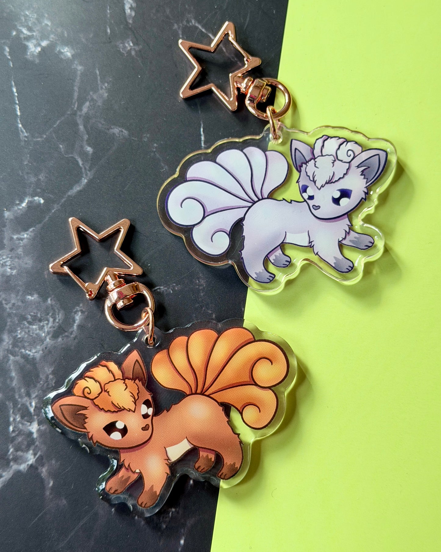 Vulpix Acrylic Keychain