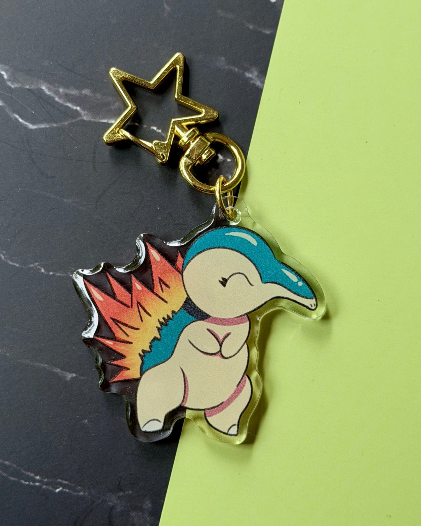 Cyndaquil Acrylic Keychain