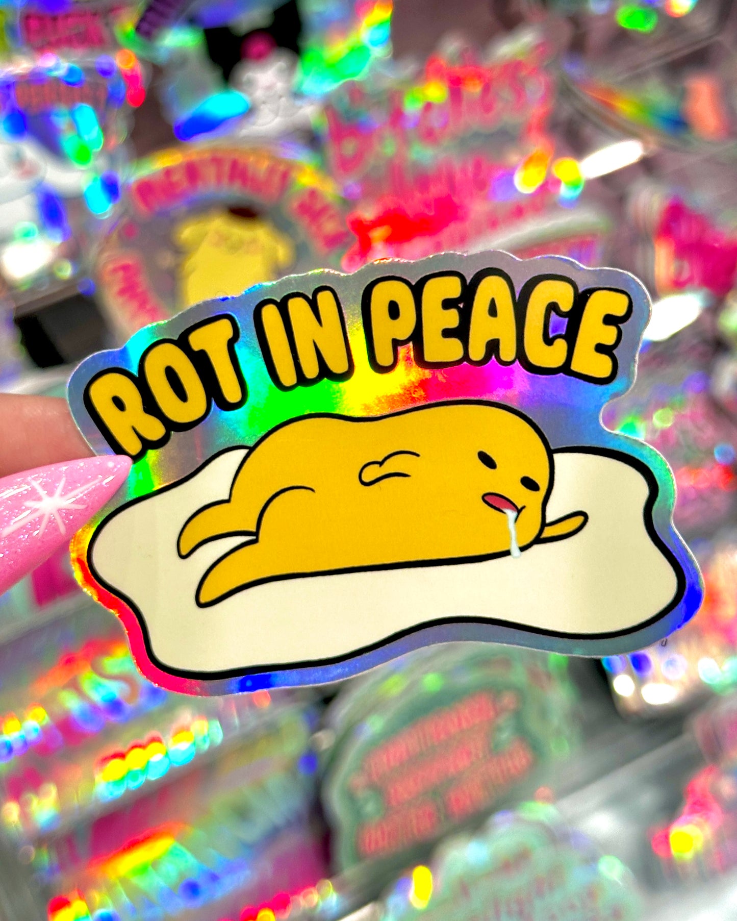 Rot In Peace Waterproof Sticker