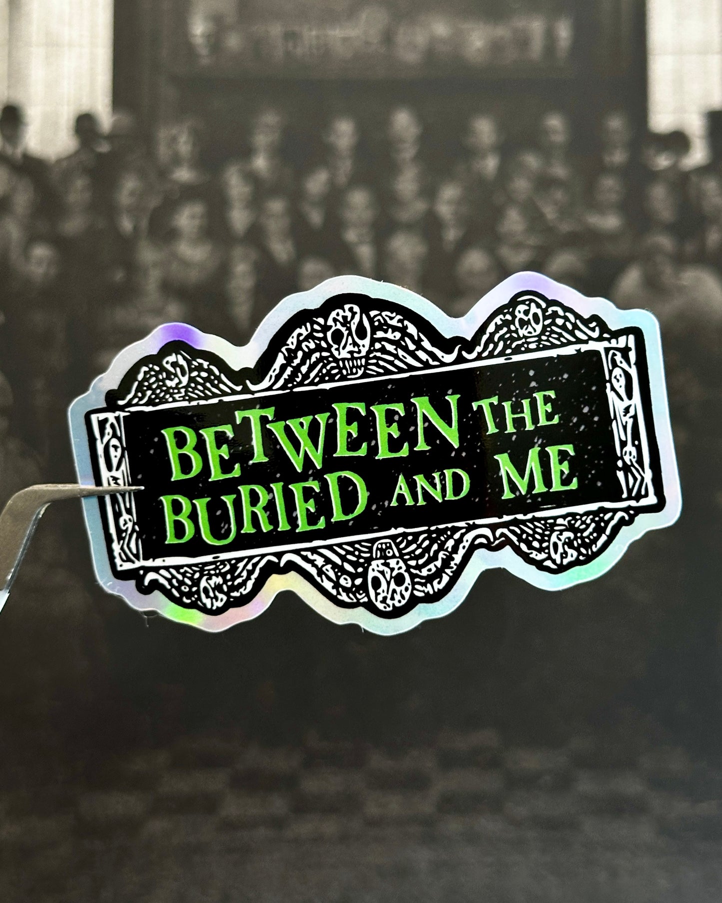 Between The Buried And Me x Beetlejuice Waterproof Sticker