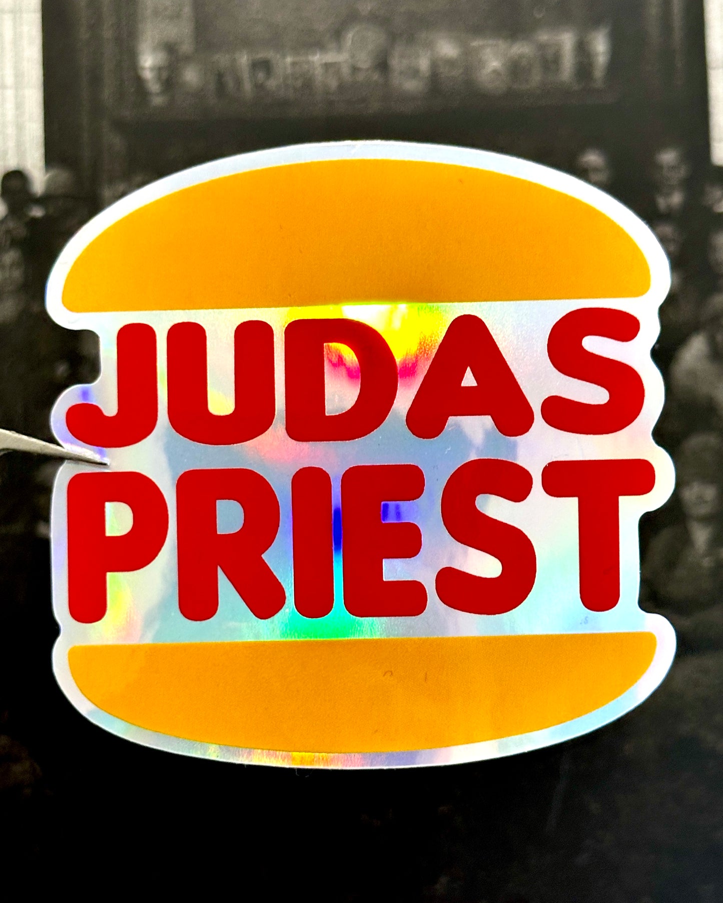 Judas Priest x Hungry Jacks / Burger King Waterproof Sticker