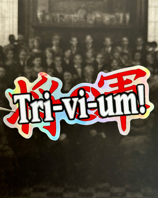 Trivium x Yugioh Waterproof Sticker