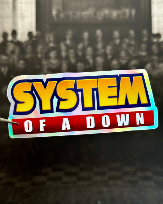 System of a Down x Sonic the Hedgehog Waterproof Sticker