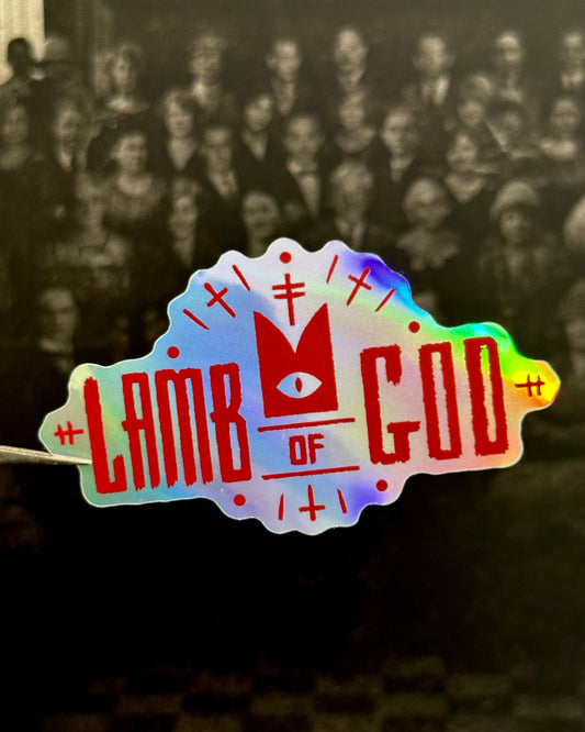 Lamb of God x Cult of the Lamb Waterproof Sticker