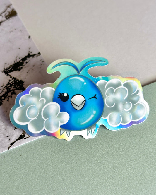 Cloud Bird Waterproof Sticker