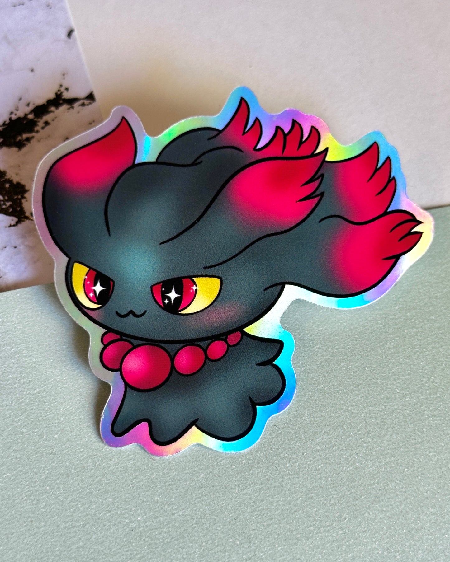 Mischievous Ghost Waterproof Sticker