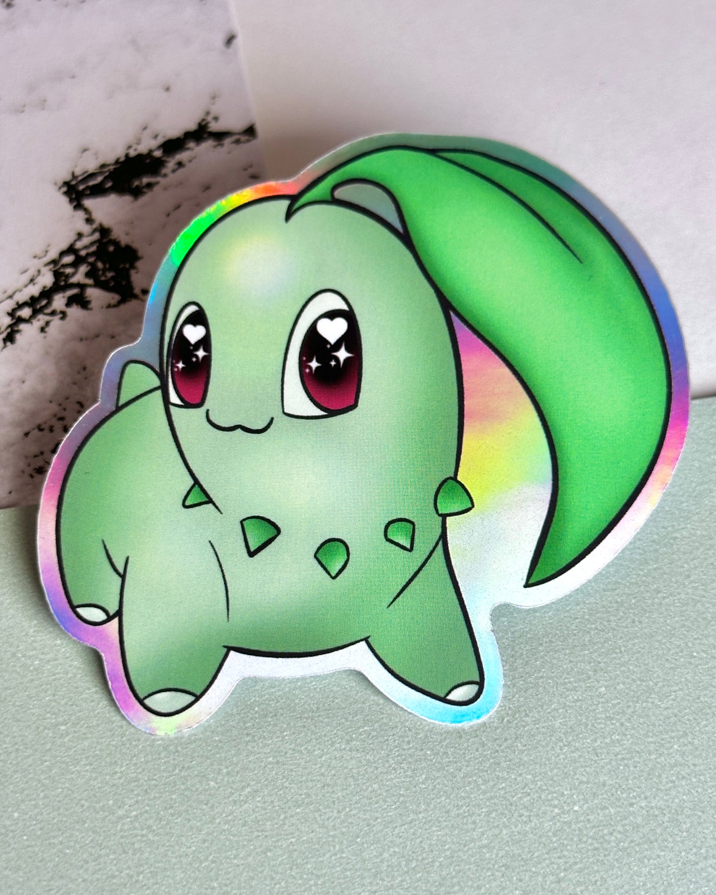 Leaf Head Waterproof Sticker