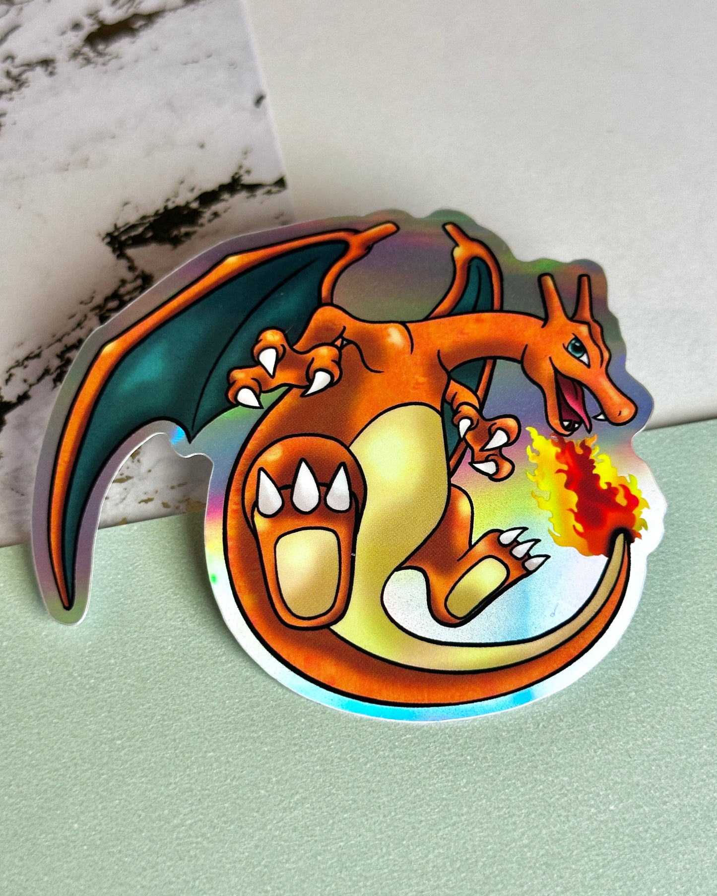 Char Lizard Waterproof Sticker