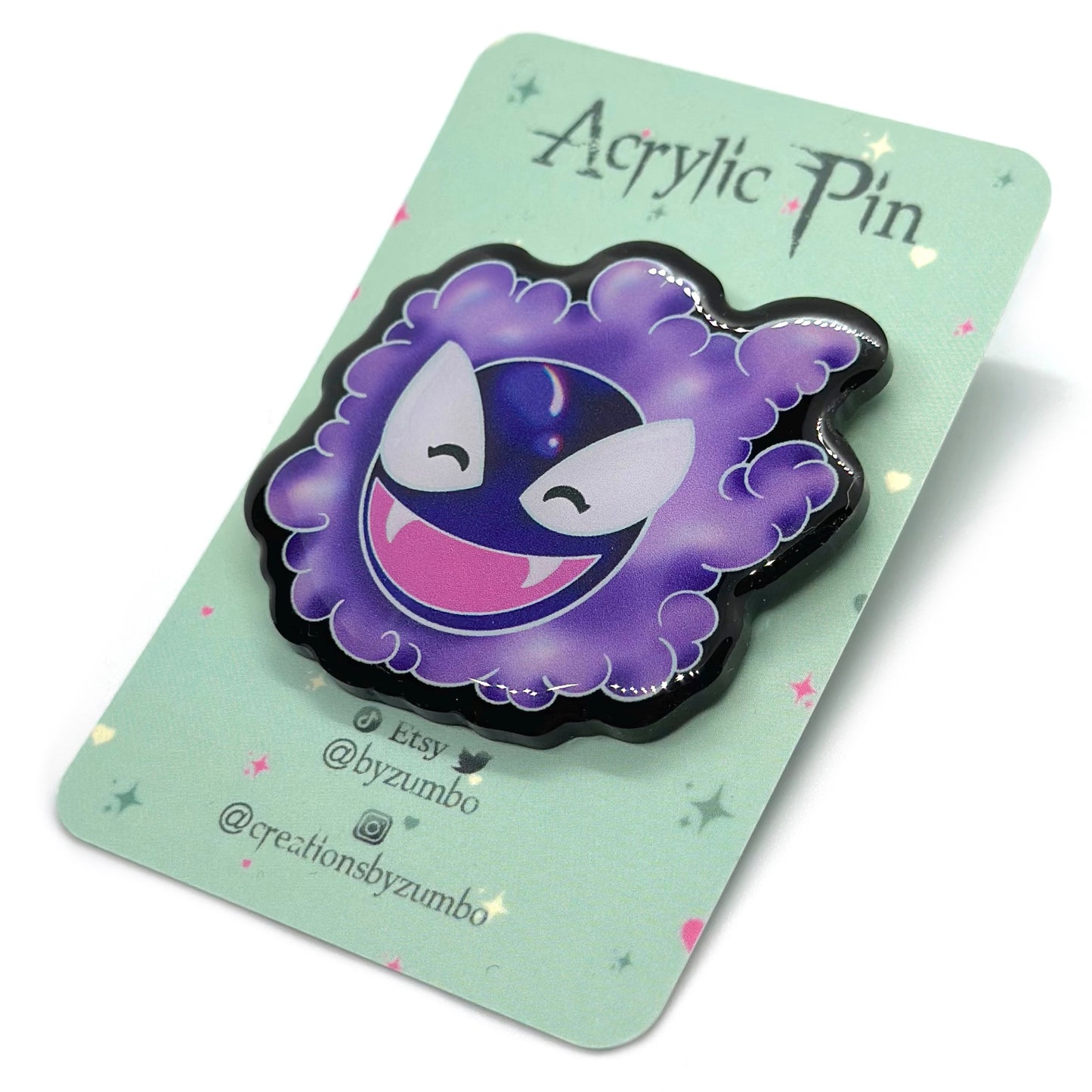 Spirit Ghost Type Acrylic Pin