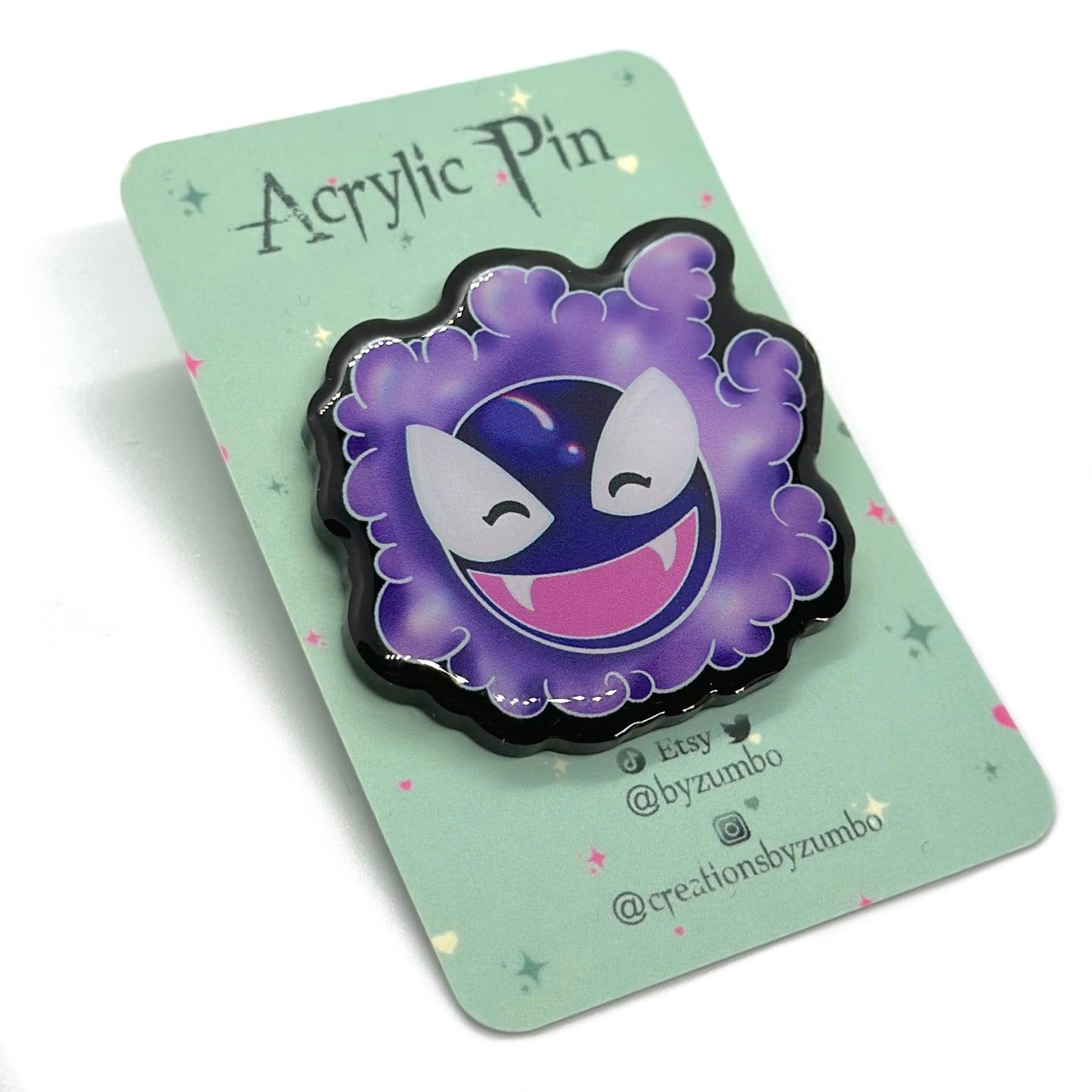 Spirit Ghost Type Acrylic Pin