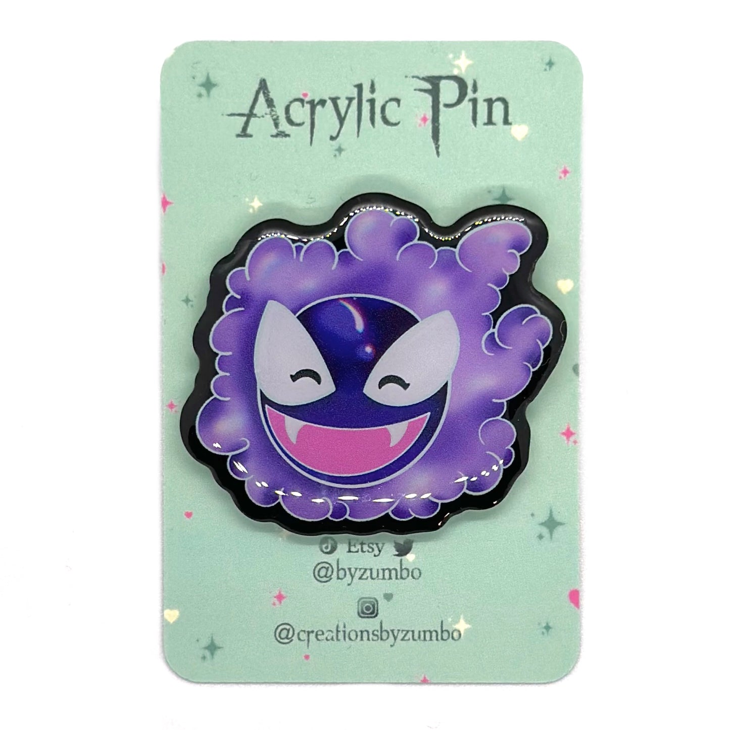 Spirit Ghost Type Acrylic Pin