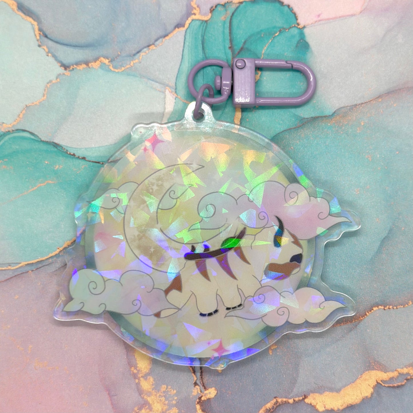 Bison Holographic Keychain