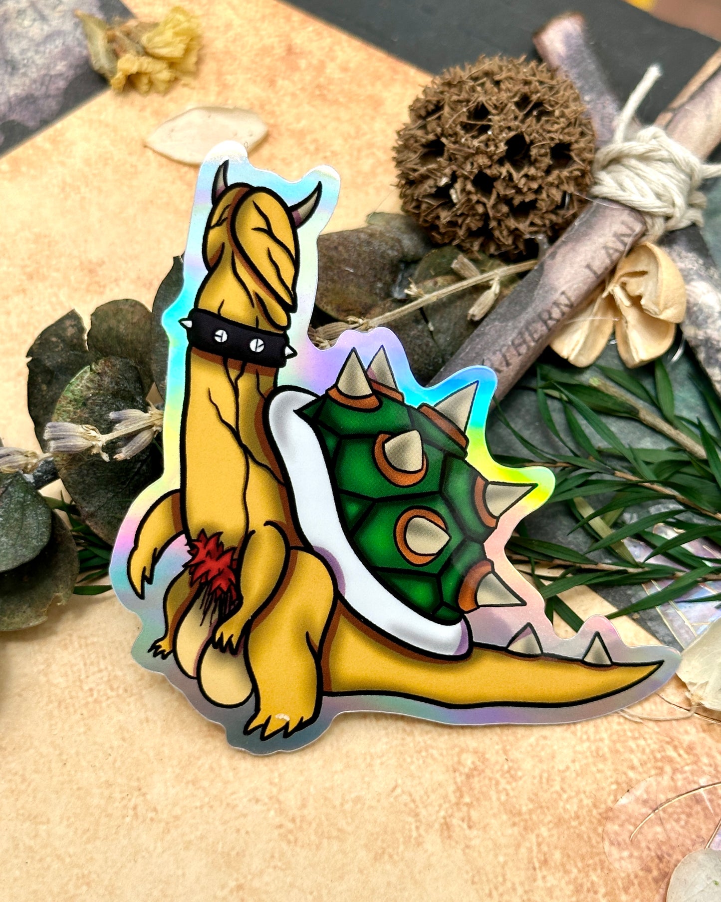 Bowser Dick Waterproof Sticker