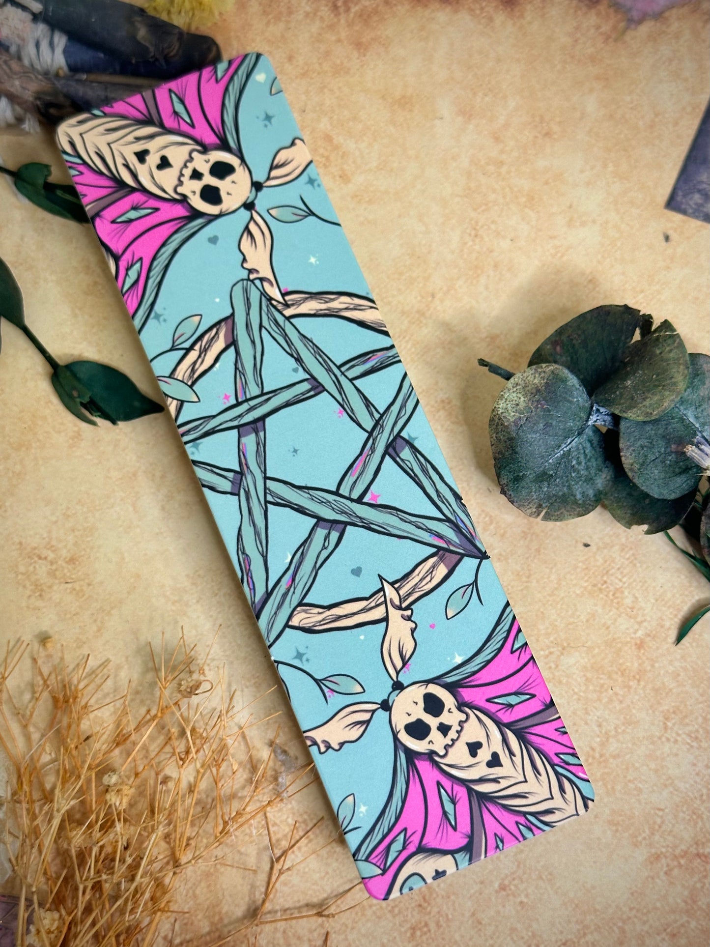 Pastel Death Moth Bookmark