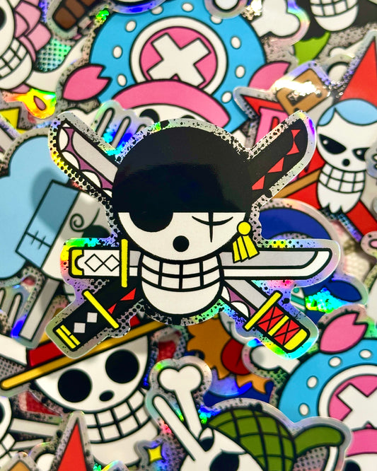 Zoro Jolly Roger Waterproof Sticker