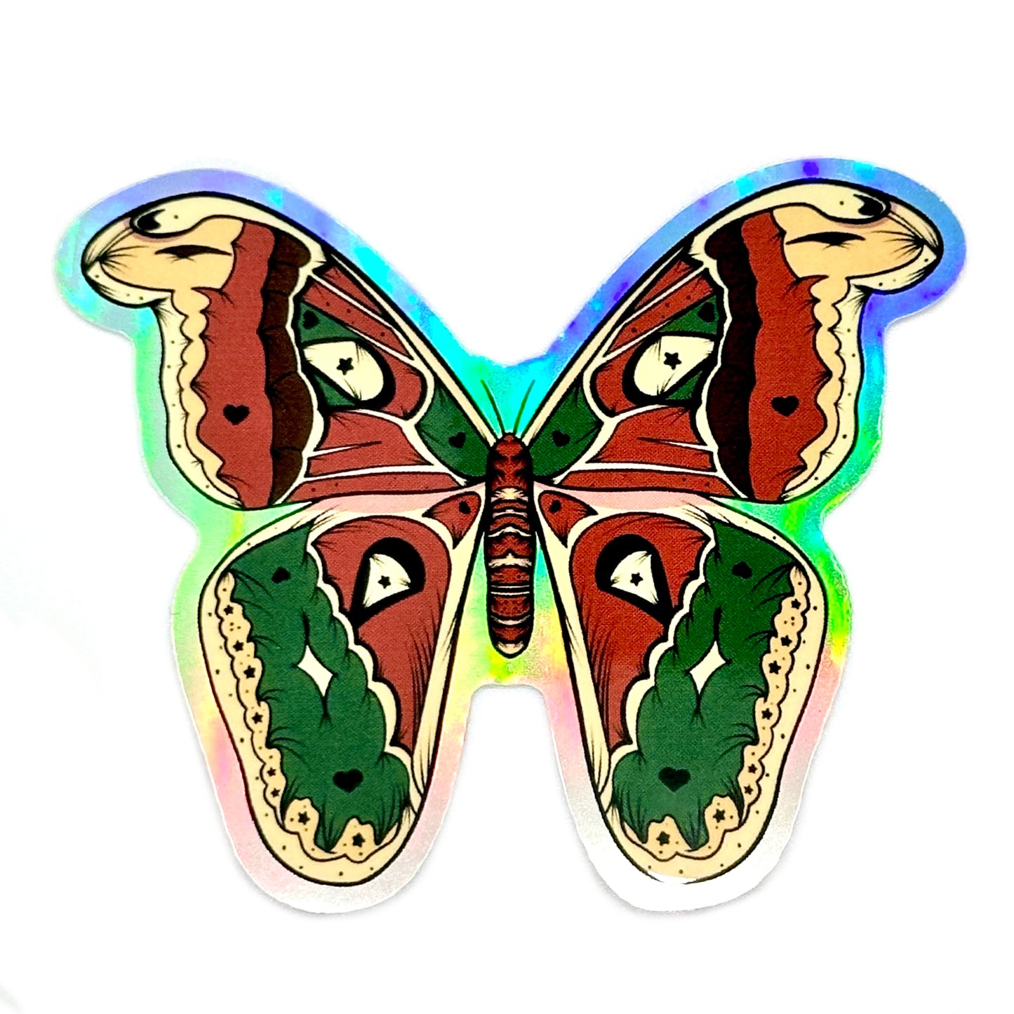 Atlas Moth Waterproof Sticker