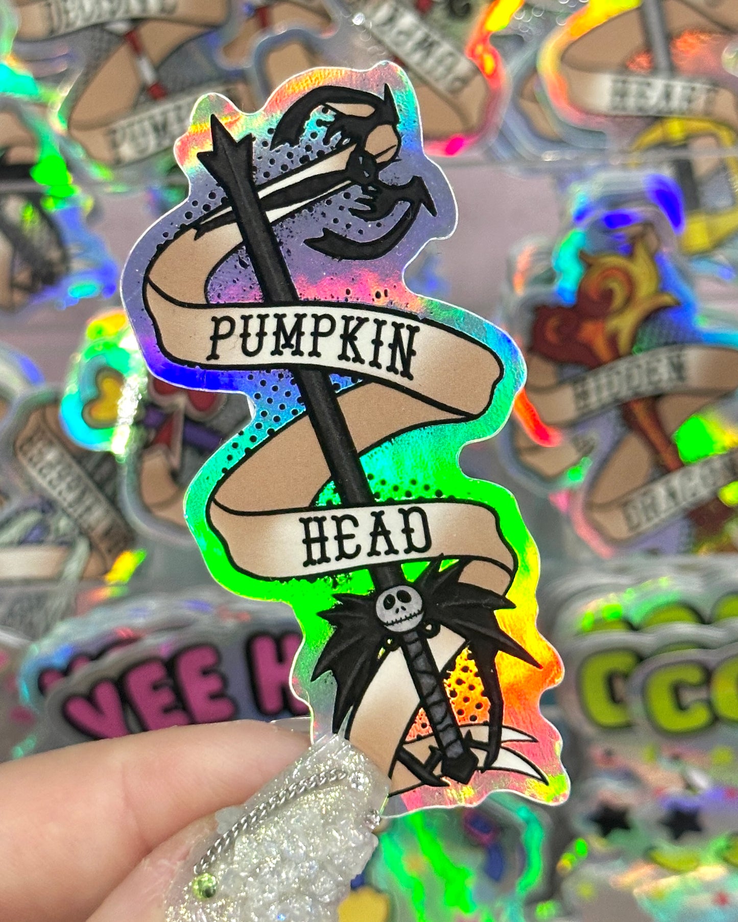 Pumpkinhead Keyblade Waterproof Sticker - Limited