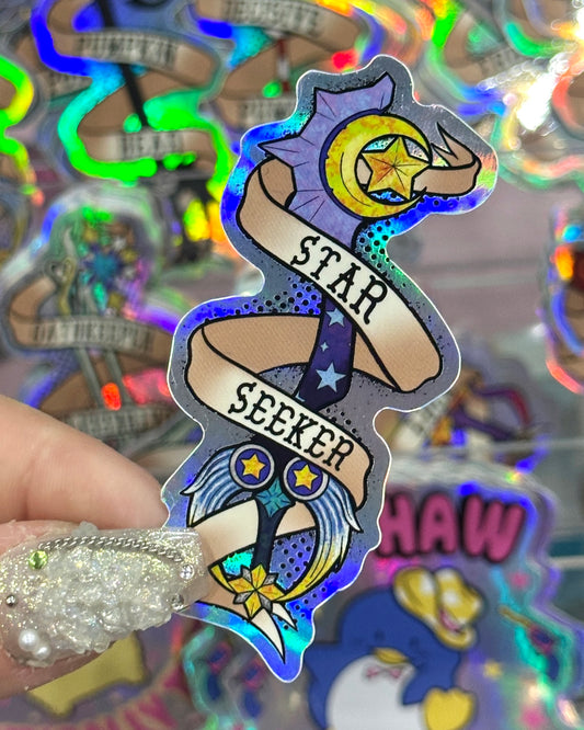 Star Seeker Keyblade Waterproof Sticker - Limited