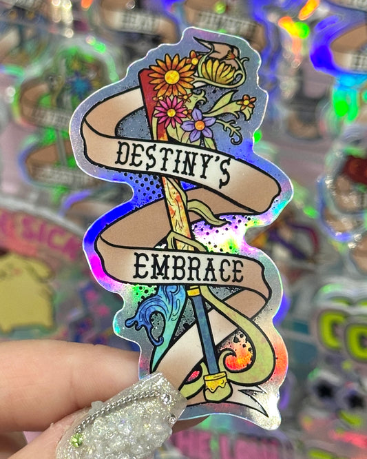 Destiny's Embrace Keyblade Waterproof Sticker - Limited