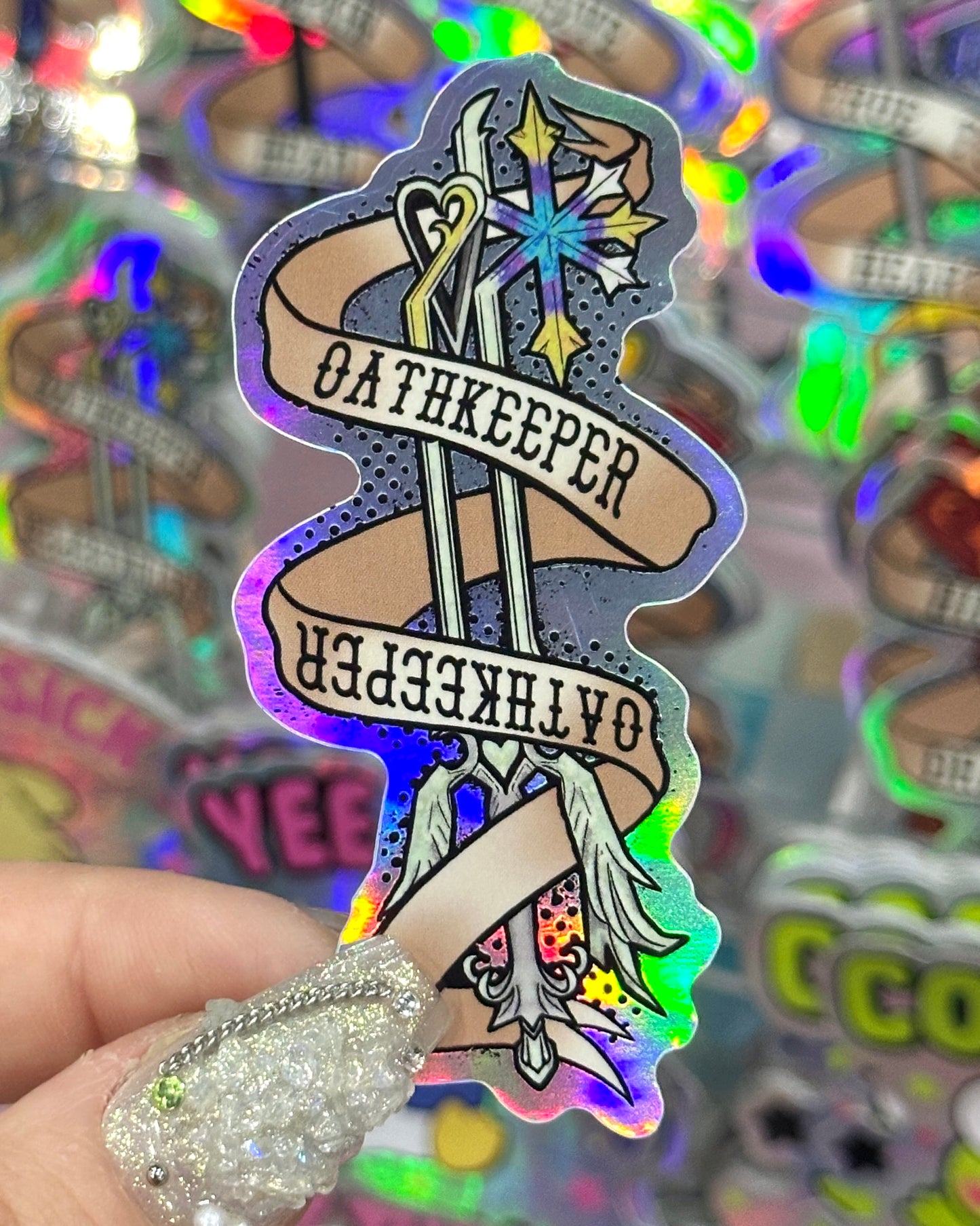 Oathkeeper Keyblade Waterproof Sticker - Limited