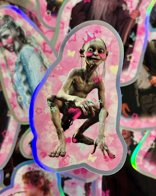 LotR Babygirl Gollum Waterproof Sticker