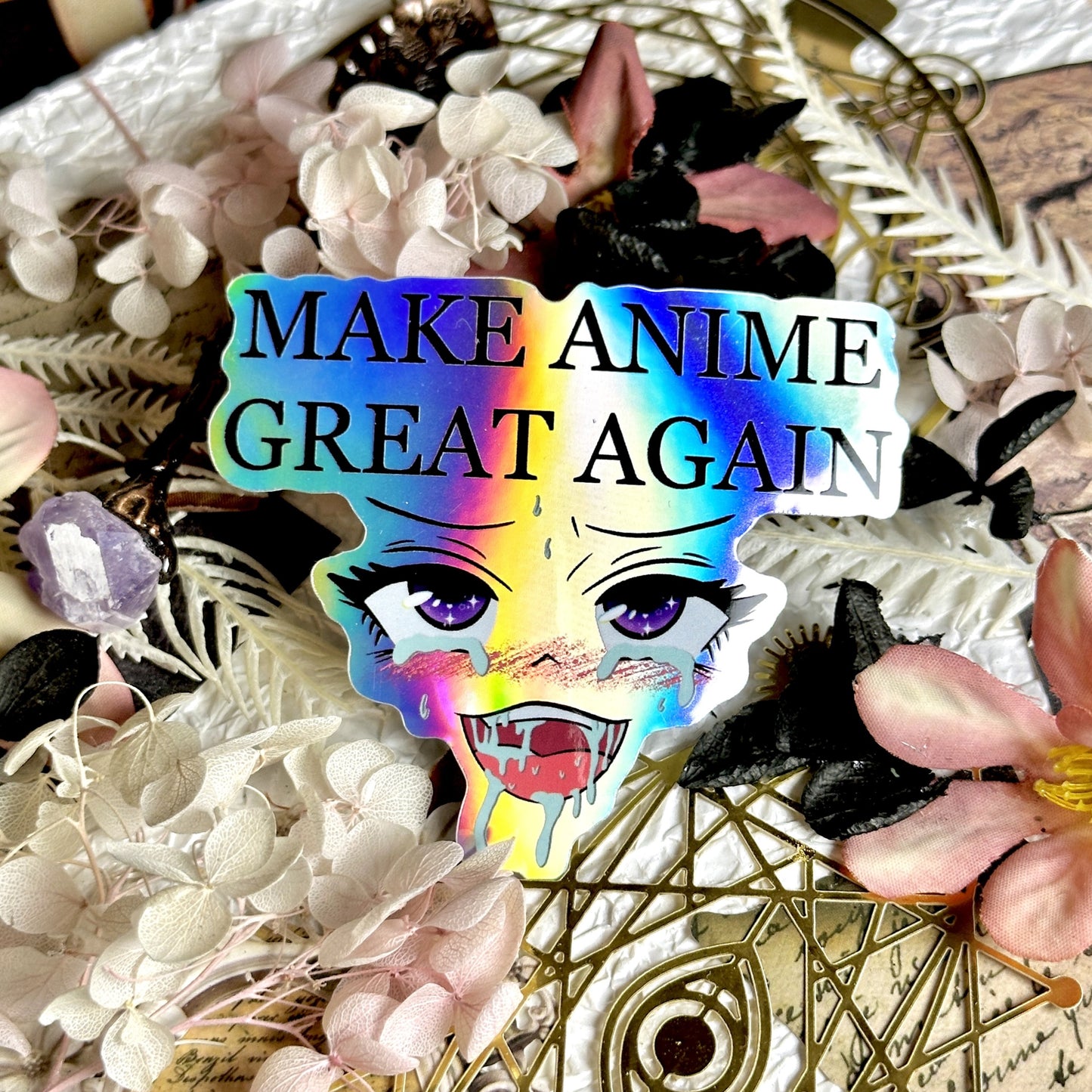 Make Anime Great Again Waterproof Sticker